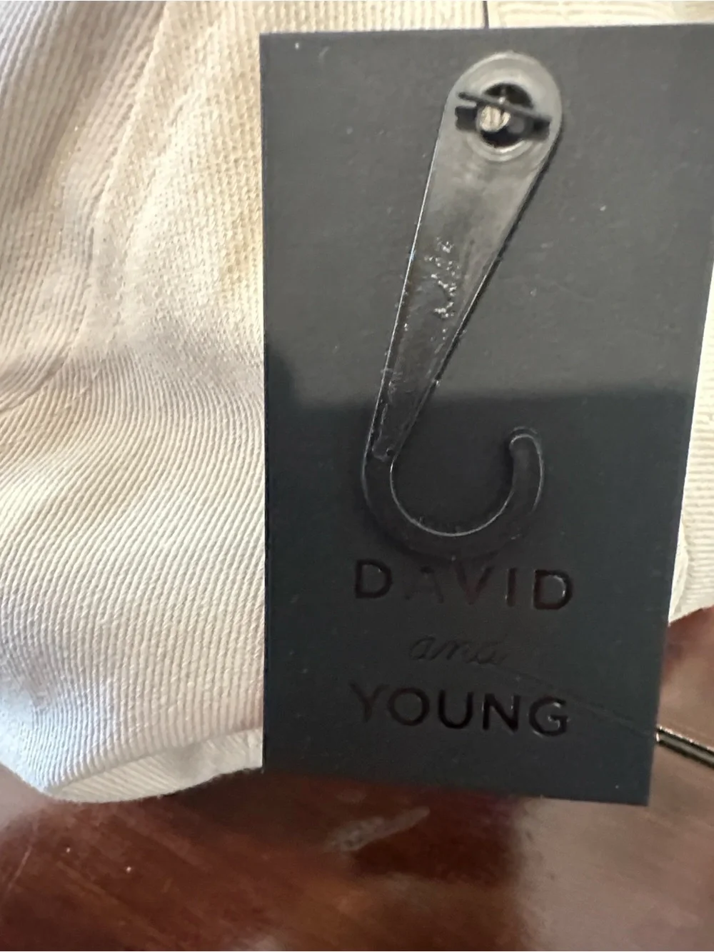 David and Young Cream Baseball Cap with USA